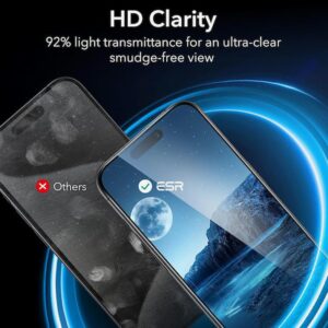 iPhone 17 Pro Max / 16 Pro Max ESR Screen Protector 3 Pack Προστασία Οθόνης Φιμέ Privacy Full Face Tempered Glass