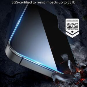 iPhone 17 Pro Max / 16 Pro Max ESR Screen Protector 3 Pack Προστασία Οθόνης Φιμέ Privacy Full Face Tempered Glass