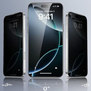 iPhone 17 Pro Max / 16 Pro Max ESR Screen Protector 3 Pack Προστασία Οθόνης Φιμέ Privacy Full Face Tempered Glass