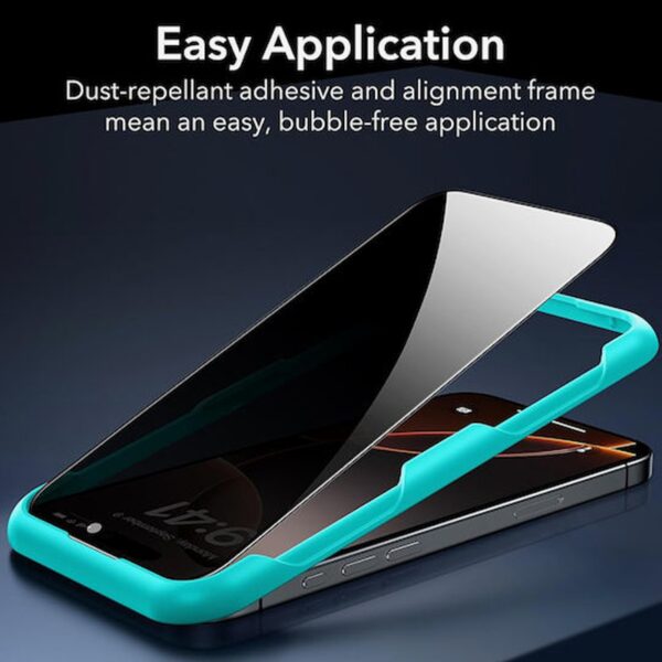 iPhone 17 Pro Max / 16 Pro Max ESR Screen Protector 3 Pack Προστασία Οθόνης Φιμέ Privacy Full Face Tempered Glass