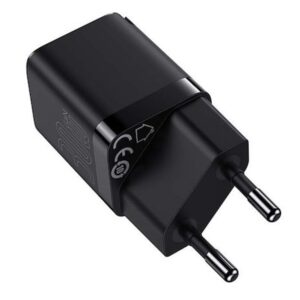 Baseus Φορτιστής Χωρίς Καλώδιο με Θύρα USB-C 30W Power Delivery Μαύρο (Cube Pro)