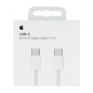 Apple Origial Braided Cable USB-C - USB-C Λευκό 60 W 1m (MQKJ3ZM/A)