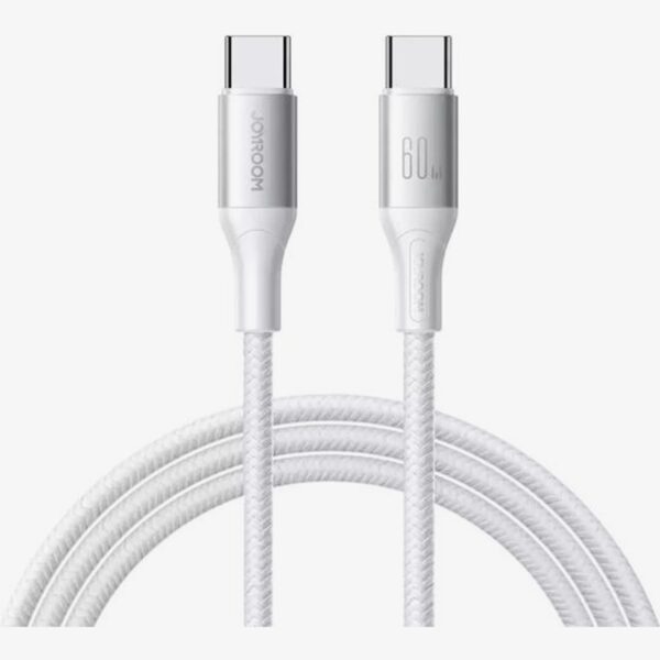 Joyroom USB-C to USB-C Cable 60W Power Delivery 2m Λευκό Joyroom USB-C to USB-C Cable 60W Power Delivery 2m Λευκό