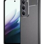 Techsuit Xiaomi Redmi 15 4G / 5G CarbonFiber Θήκη Σιλικόνης - Black