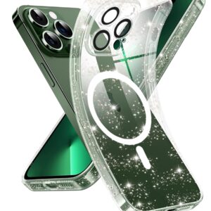 Techsuit iPhone 14 Pro Max MagSafe SparkleSkin Series Glitter Θήκη Σιλικόνης - Διάφανη