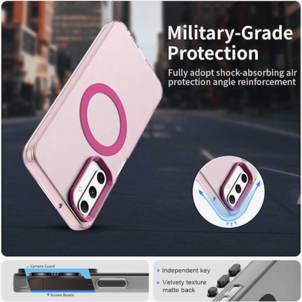 Techsuit Samsung Galaxy A05s MagSafe CandyCase Θήκη Σκληρή Διάφανη - Pink