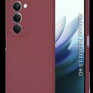 Techsuit Xiaomi Redmi 15 4G / 5G SoftFlex Θήκη Σιλικόνης - Plum Red