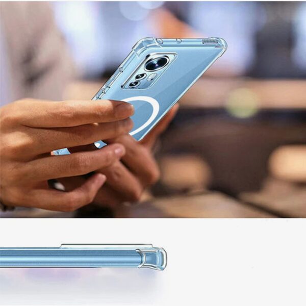 Techsuit iPhone 13 Pro Max MagSafe Shockproof Clear Θήκη Σιλικόνης - Διάφανη