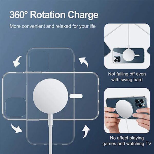 Techsuit iPhone 13 Pro Max Magsafe Pro Θήκη Σιλικόνης - Διάφανη