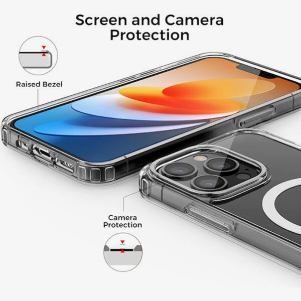 Techsuit iPhone 13 Pro Max Magsafe Pro Θήκη Σιλικόνης - Διάφανη