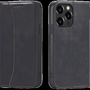 Tel1 iPhone 14 Magnet Fancy Θήκη Βιβλίο - Black