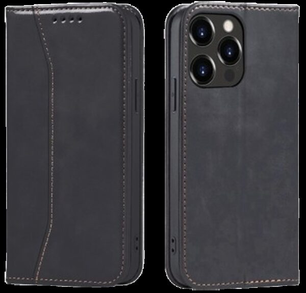 Tel1 iPhone 14 Magnet Fancy Θήκη Βιβλίο - Black