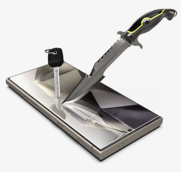 Samsung Galaxy S24 Ultra 5G Προστασία Οθόνης με Μαύρο Περίγραμμα Techsuit 111D Full Glue Tempered Glass