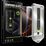 iphone 16 Pro Max / 17 Pro Max Προστασία Οθόνης με Μαύρο Περίγραμμα Techsuit TitanGlass Full Face Tempered Glass