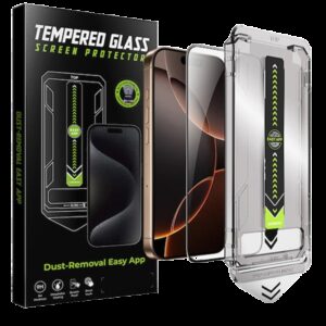 iphone 16 Pro Max / 17 Pro Max Προστασία Οθόνης με Μαύρο Περίγραμμα Techsuit TitanGlass Full Face Tempered Glass