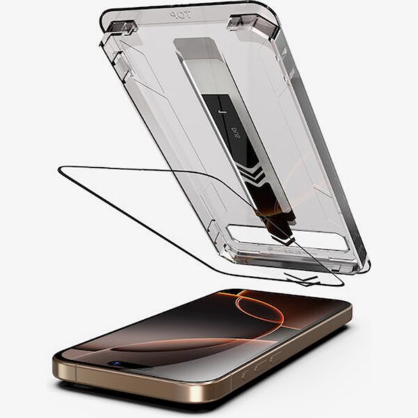 iphone 16 Pro Max / 17 Pro Max Προστασία Οθόνης με Μαύρο Περίγραμμα Techsuit TitanGlass Full Face Tempered Glass