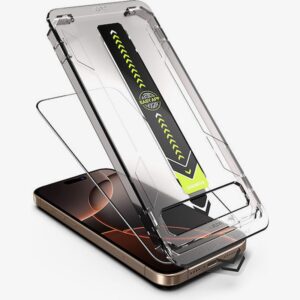 iphone 16 Pro Max / 17 Pro Max Προστασία Οθόνης με Μαύρο Περίγραμμα Techsuit TitanGlass Full Face Tempered Glass