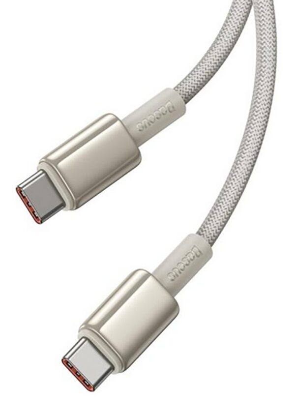 Baseus USB-C to USB-C 1m 100W - Λευκό
