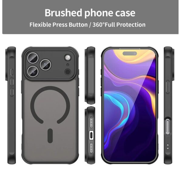 Techsuit iPhone 17 Pro Max MagSafe HaloFrost Θήκη Σκληρή Φιμέ - Gold