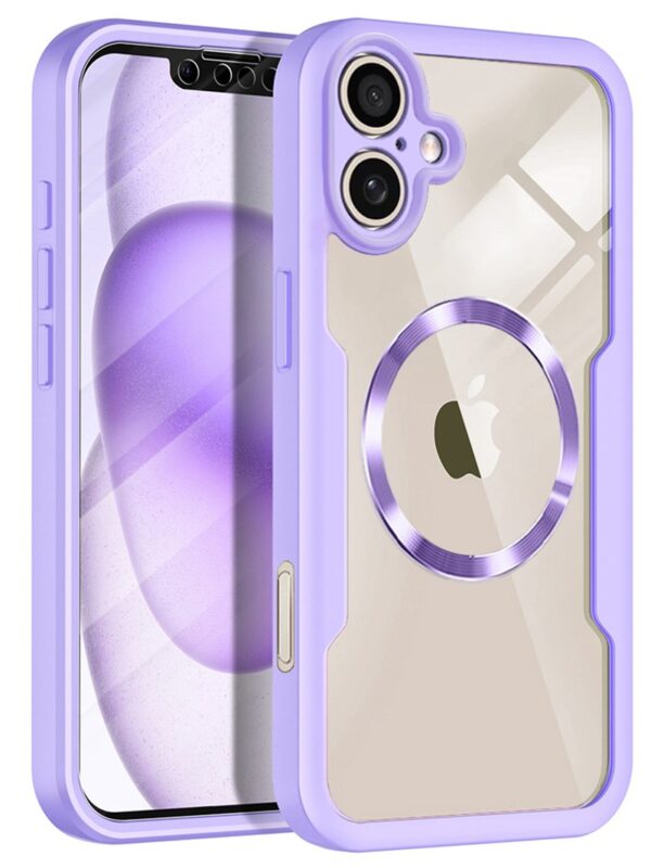 Techsuit iPhone 17 MagSafe Colorverse 360 Θήκη Σκληρή Διάφανη - Purple