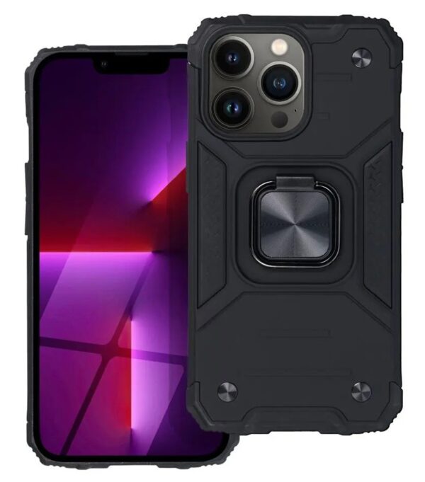 Forcell iPhone 16 Pro Max Nitro Holder Θήκη Σκληρή - Black