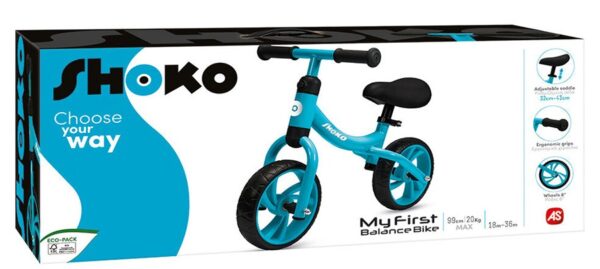 Shoko Παιδικό Ποδήλατο Ισορροπίας Σε Μπλε Χρώμα Για Ηλικίες 18-36 Μηνών