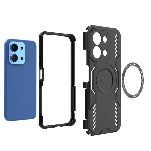 Butterfly Armor Xiaomi Redmi 15C 4G / Poco C85 MagSafe Shockproof Θήκη Σκληρή - Black
