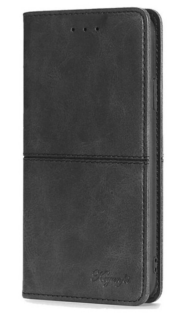 ENKAY Xiaomi Redmi 15C 4G / Poco C85 Cow Texture Magnetic Θήκη Βιβλίο - Black