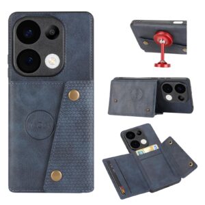 ENKAY Xiaomi Redmi 15C 4G / Poco C85 Double Buckle Card Slots Magnetic Θήκη Σιλικόνης - Blue