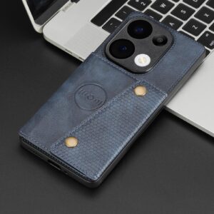 ENKAY Xiaomi Redmi 15C 4G / Poco C85 Double Buckle Card Slots Magnetic Θήκη Σιλικόνης - Blue