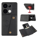 ENKAY Xiaomi Redmi 15C 4G / Poco C85 Double Buckle Card Slots Magnetic Θήκη Σιλικόνης - Black