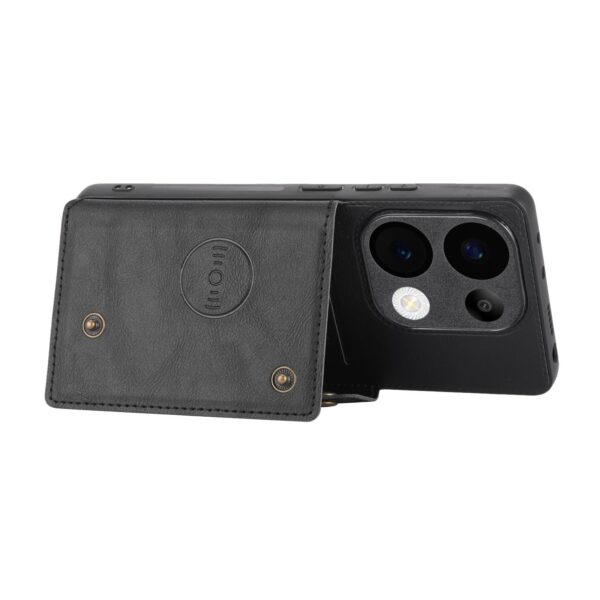 ENKAY Xiaomi Redmi 15C 4G / Poco C85 Double Buckle Card Slots Magnetic Θήκη Σιλικόνης - Black