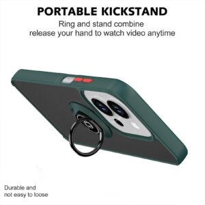 ENKAY Xiaomi Redmi 15C 4G / 5G / Poco C85 Q Shadow 1 Series with Ring Θήκη Σκληρή Φιμέ - Dark Green