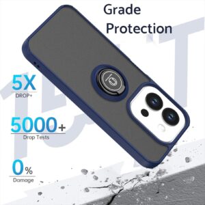 ENKAY Xiaomi Redmi 15C 4G / 5G / Poco C85 Q Shadow 1 Series with Ring Θήκη Σκληρή Φιμέ - Royal Blue