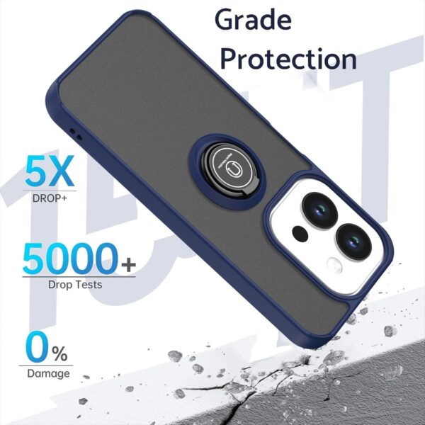 ENKAY Xiaomi Redmi 15C 4G / 5G / Poco C85 Q Shadow 1 Series with Ring Θήκη Σκληρή Φιμέ - Royal Blue