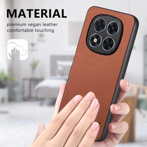 Fabric Xiaomi Redmi 14C 4G / Poco C75 Twill Θήκη Σιλικόνης - Brown