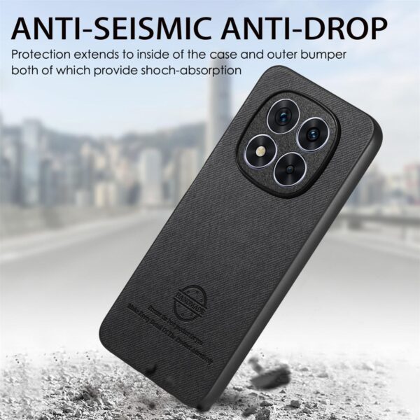 Fabric Xiaomi Redmi 14C 4G / Poco C75 Twill Θήκη Σιλικόνης - Black