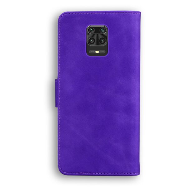ENKAY Xiaomi Redmi Note 9S / Note 9 Pro / Note 9 Pro Max Skin Feel Pure Color Flip Θήκη Βιβλίο - Purple