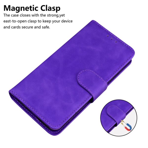ENKAY Xiaomi Redmi Note 9S / Note 9 Pro / Note 9 Pro Max Skin Feel Pure Color Flip Θήκη Βιβλίο - Purple