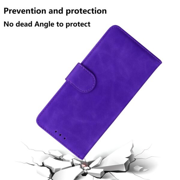 ENKAY Xiaomi Redmi Note 9S / Note 9 Pro / Note 9 Pro Max Skin Feel Pure Color Flip Θήκη Βιβλίο - Purple