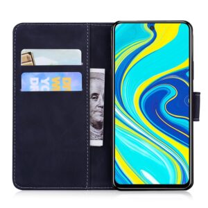 ENKAY Xiaomi Redmi Note 9S / Note 9 Pro / Note 9 Pro Max Skin Feel Pure Color Flip Θήκη Βιβλίο - Black