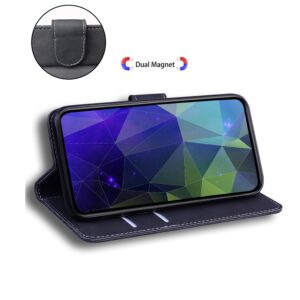 ENKAY Xiaomi Redmi Note 9S / Note 9 Pro / Note 9 Pro Max Skin Feel Pure Color Flip Θήκη Βιβλίο - Black