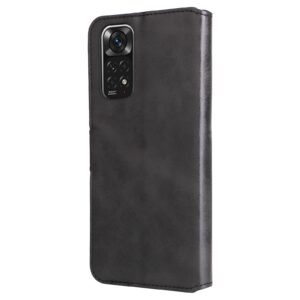 Calf Xiaomi Redmi Note 11 / Note 11S Classic Texture Flip Θήκη Βιβλίο - Black
