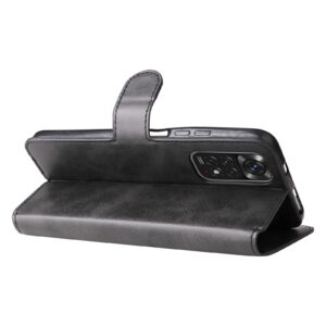 Calf Xiaomi Redmi Note 11 / Note 11S Classic Texture Flip Θήκη Βιβλίο - Black