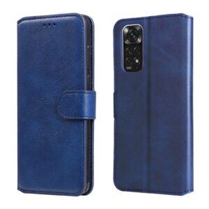 Calf Xiaomi Redmi Note 11 / Note 11S Classic Texture Flip Θήκη Βιβλίο - Blue
