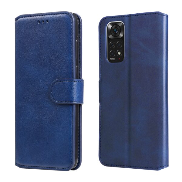 Calf Xiaomi Redmi Note 11 / Note 11S Classic Texture Flip Θήκη Βιβλίο - Blue Calf Xiaomi Redmi Note 11 / Note 11S Classic Texture Flip Θήκη Βιβλίο - Blue