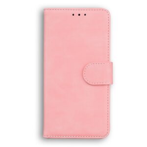 ENKAY Xiaomi Poco X3 NFC / Poco X3 Pro Skin Feel Pure Color Flip Θήκη Βιβλίο - Pink
