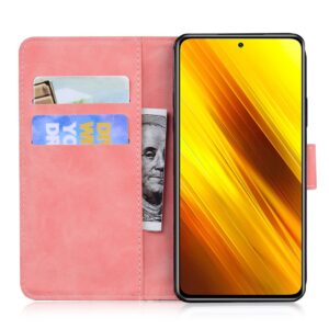ENKAY Xiaomi Poco X3 NFC / Poco X3 Pro Skin Feel Pure Color Flip Θήκη Βιβλίο - Pink