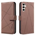 Binfen Color Samsung Galaxy A16 4G / A16 5G Geometric Pattern RFID Θήκη Βιβλίο - Brown