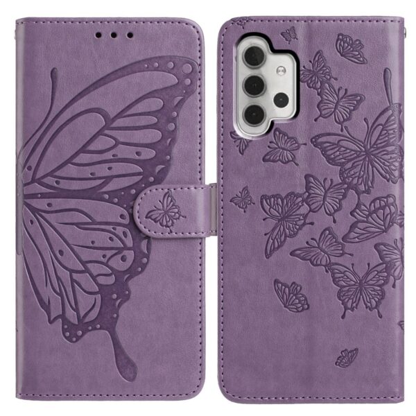 Pattern Samsung Galaxy A13 4G Butterfly Flutter Embossed Θήκη Βιβλίο - Purple Pattern Samsung Galaxy A13 4G Butterfly Flutter Embossed Θήκη Βιβλίο - Purple